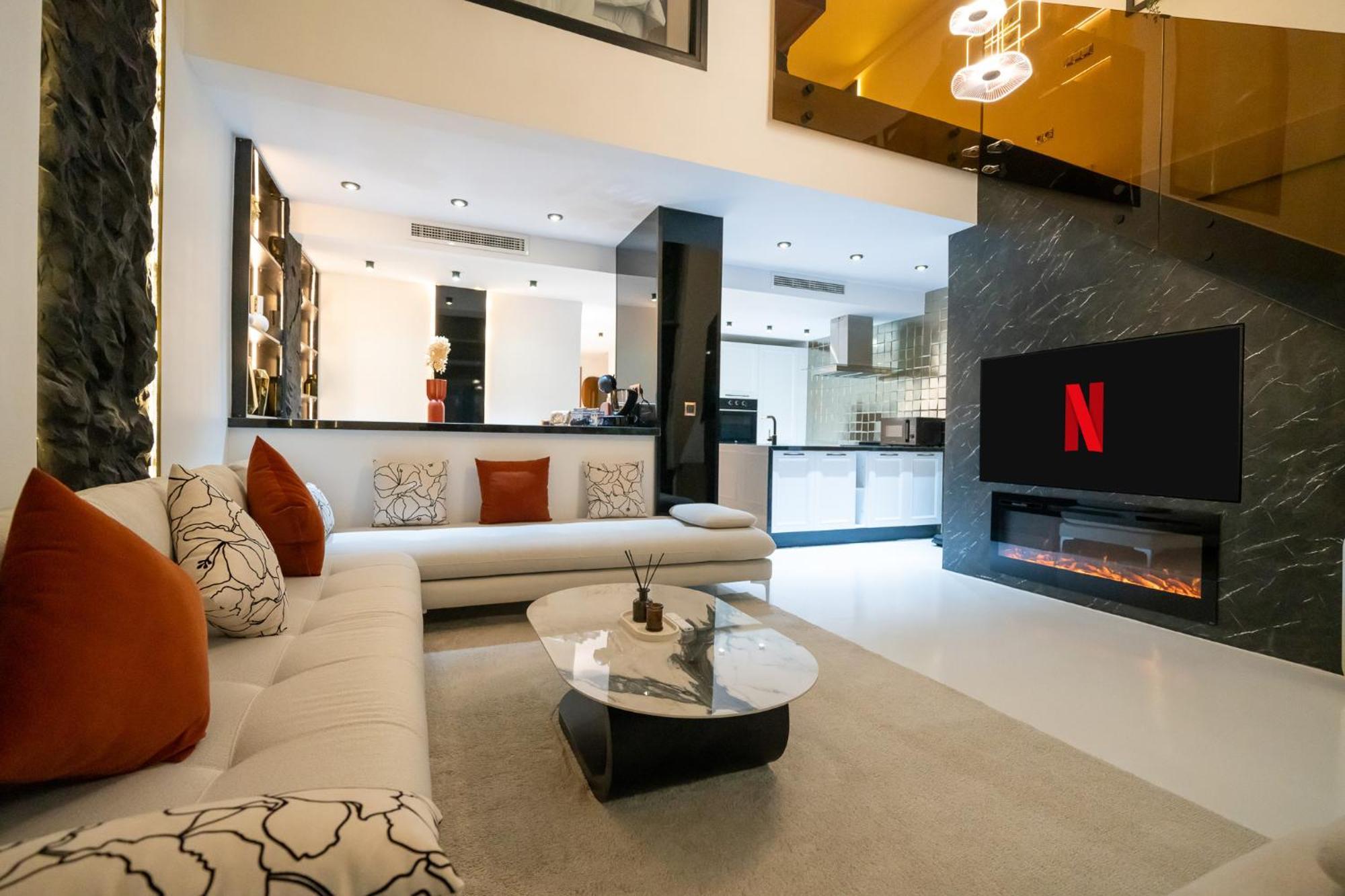 탕헤르 Ecrin Secret, Duplex Prestige, Proche Corniche & Medina, Piscine, Parking, Wifi, Iptv, Ac 아파트 외부 사진